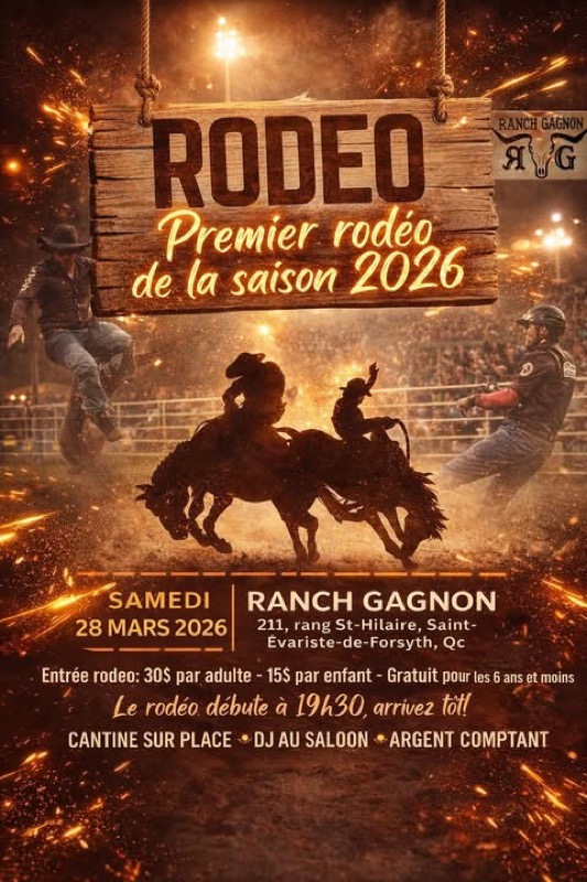 Poster rodéo Ranch Gagnon